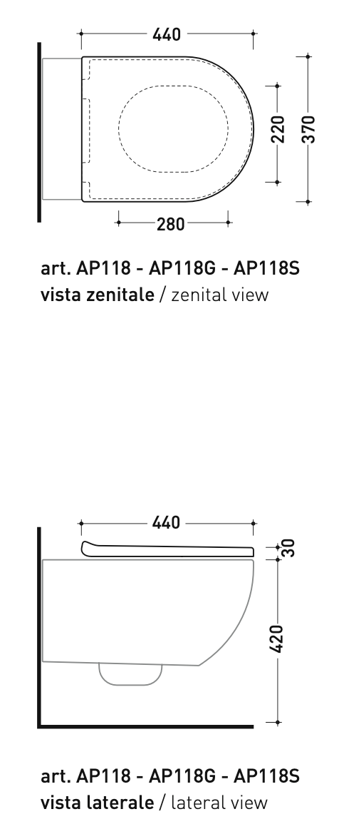 WC-Sitz mit Deckel Design - 0